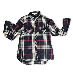 Eden and Olivia Women's Size Small Plaid Button Down Long Sleeve Shirt